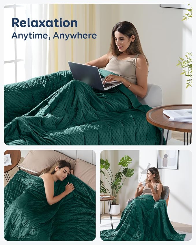 Kivik Minky Dot Weighted Blanket - Image 6
