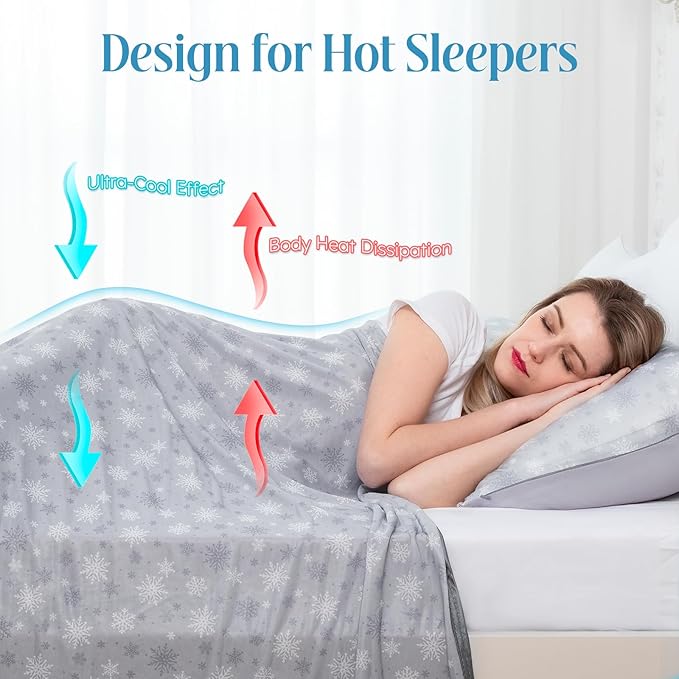 OIGAE Cooling Blanket for Hot Sleepers - Image 4