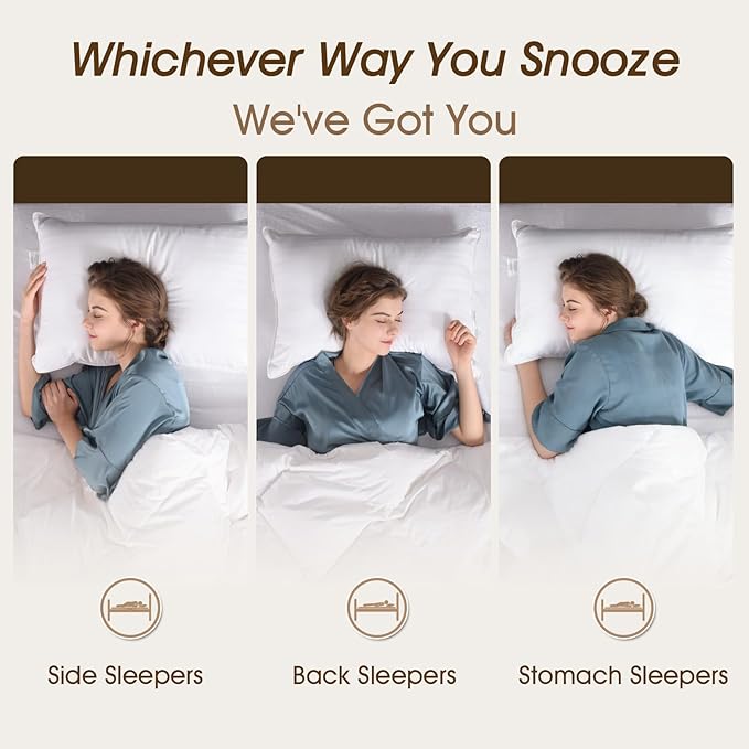 downluxe King Size Pillows Set of 4 – Premium Down Alternative Bed Pillows - Image 3