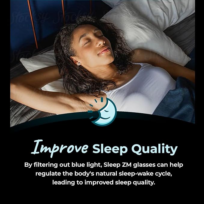 Sleep ZM Blue Light Blocking & Light Sensitivity Glasses - Image 3