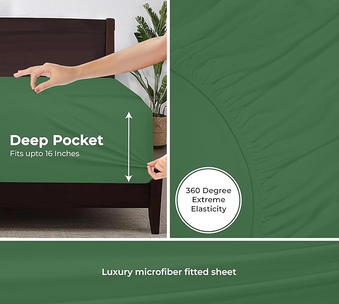 Royale Linens Fitted Sheet Full - Image 3