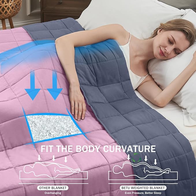 Weighted Blanket for Adults 15lbs, Twin Full Size Cooling Heavy Throw Blanket - Image 2
