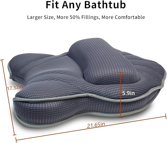 Poemland Extra Thick Large Bath Pillow - Image 3