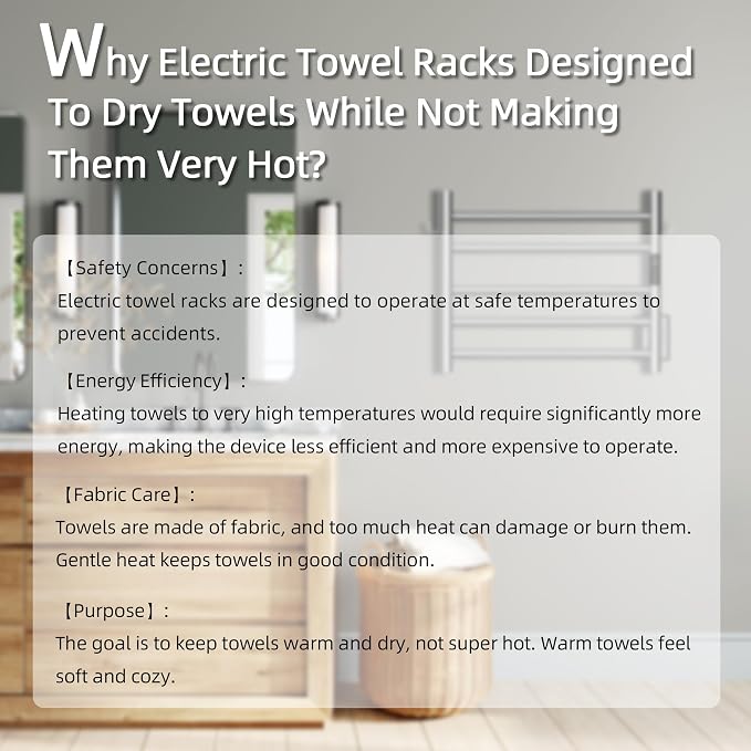 P&Dlusir Towel Warmer, Heated Towel Rack - Image 8