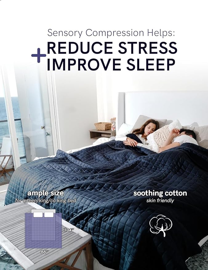 YnM Cotton King Size Weighted Blanket - Image 2