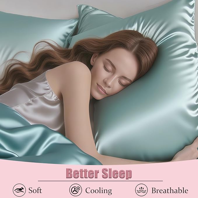 Mulberry Silk Pillow Cases 2 Pack Standard Size - Image 4