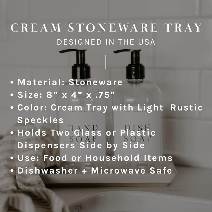 Sweet Water Decor Stoneware Tray - Image 4