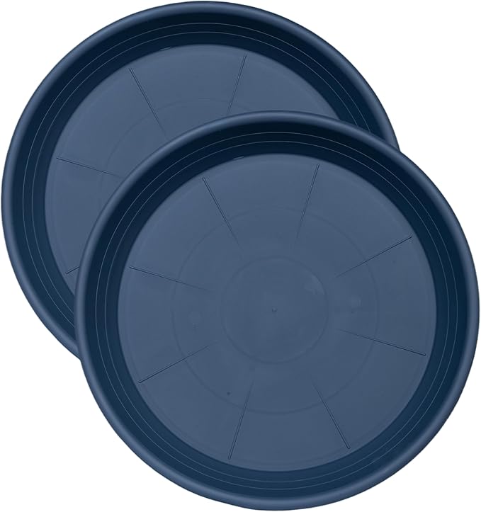 2 Pack of Plant Saucer 12 inch, 12 inch Plastic Plant Drip Trays, Heavy Duty by Unknown