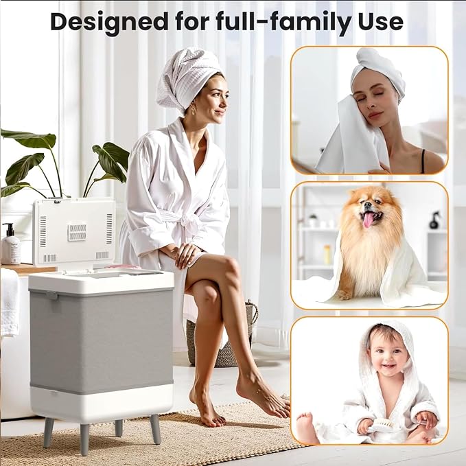 35L Foldable Towel Warmer Bucket - Image 8