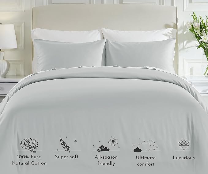 California Design Den 400 Thread Count Duvet Cover Oversized King Only - Image 9