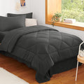 CozyLux Twin XL Comforter Set Dark Grey by CozyLux