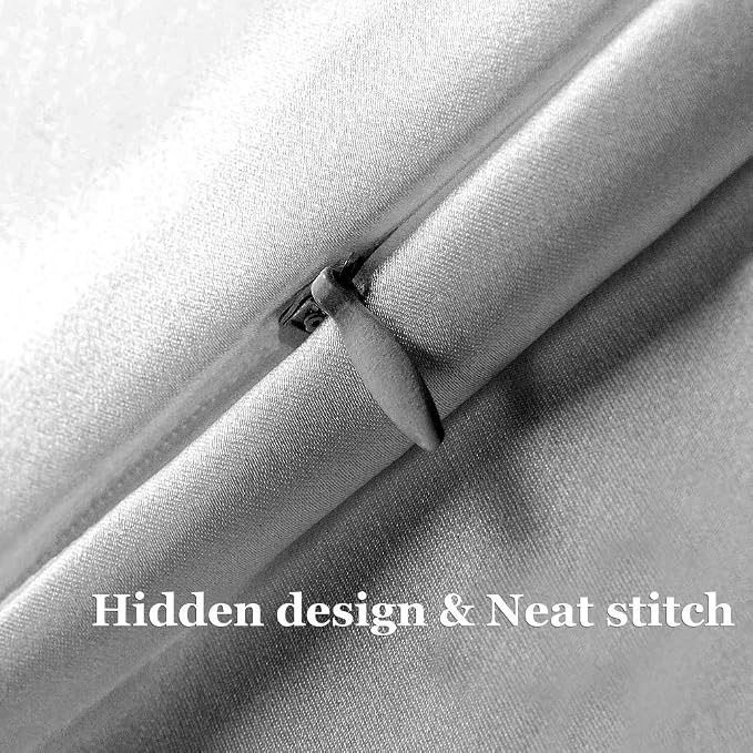 MANSPHIL Gray Queen 6A Mulberry Silk Pillowcase - Image 5