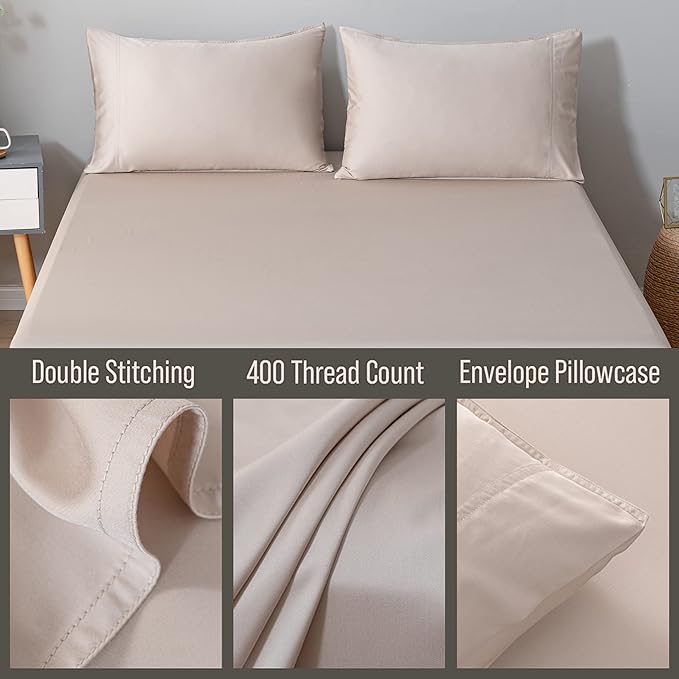 Bella Coterie | Luxury Bamboo Viscose Queen Size Pillowcase Set | 100% - Image 3