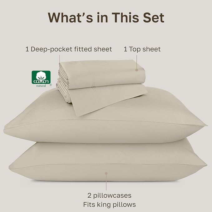 California Design Den Deep Pocket King Sheet Set - Image 4