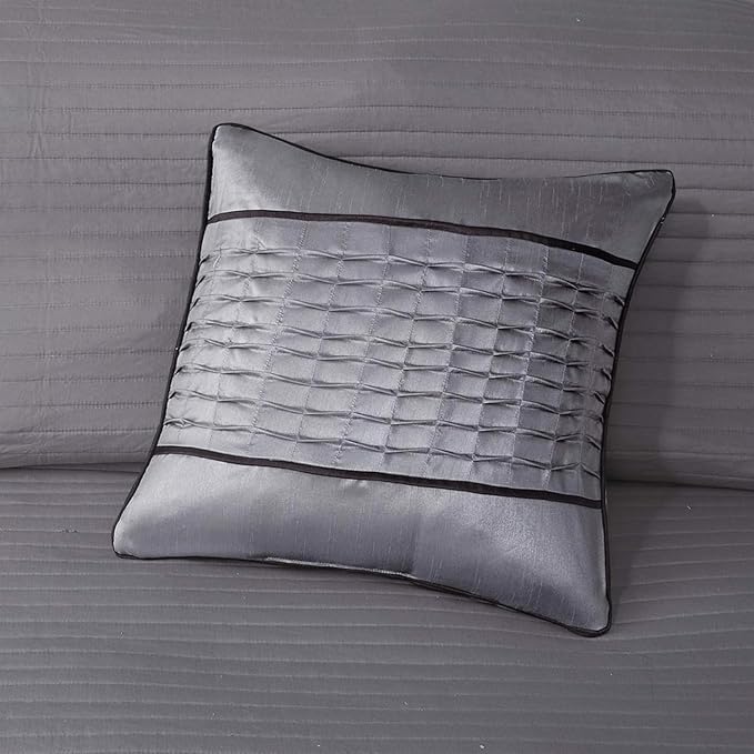 Madison Park King Quilt Set Lustrous Jacquard & Glitter Accent Coverlet Set - Image 15
