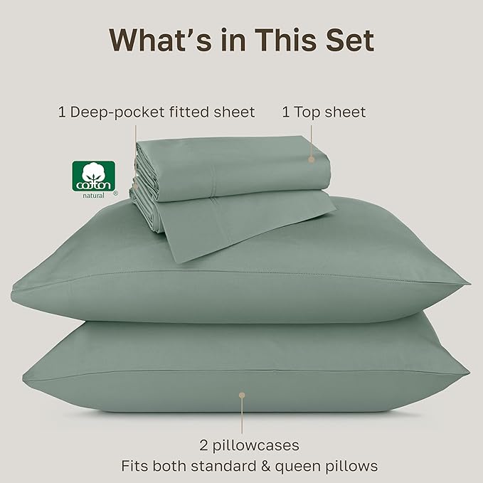 California Design Den Queen Bed Sheets Set - Image 4