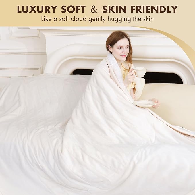 Electric Blanket Heated Throw 50" x 60" - Image 4
