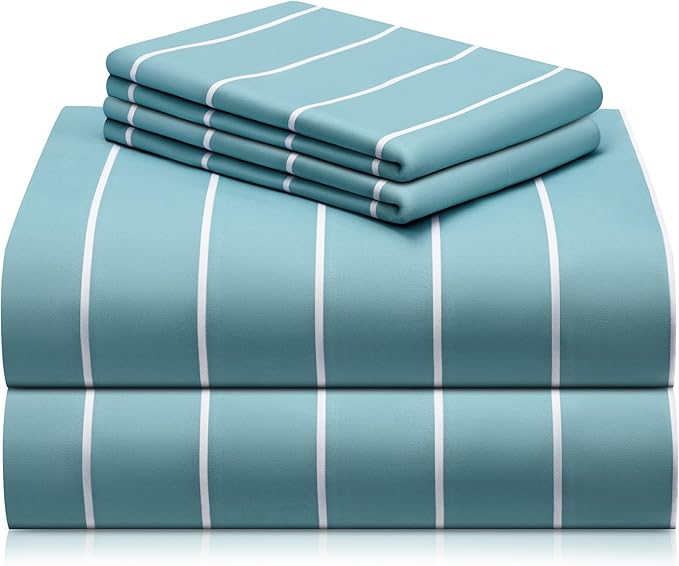 LuxClub 4 PC King Size Sheet Set, Breathable Luxury Bed Sheets, Deep Pockets by LuxClub