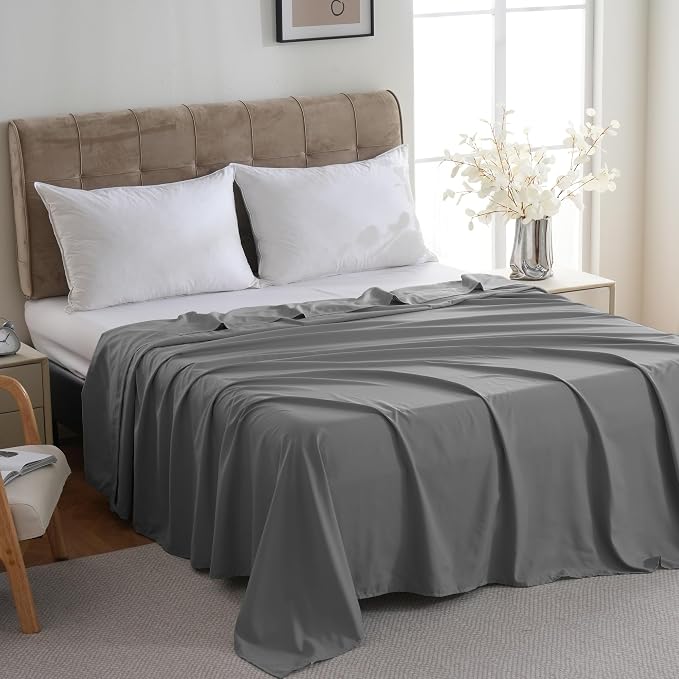 ZPECC Bulk Flat Sheets Only King Size 6 Pack, Easy Sort Top Bed Sheet by - Image 2