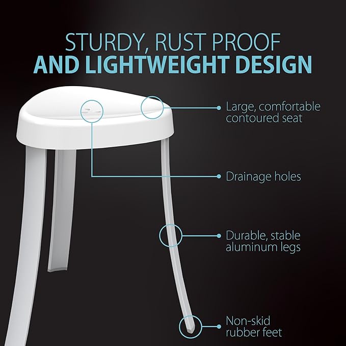 Better Living Products 70060 SPA Seat Shower Stool - Image 3