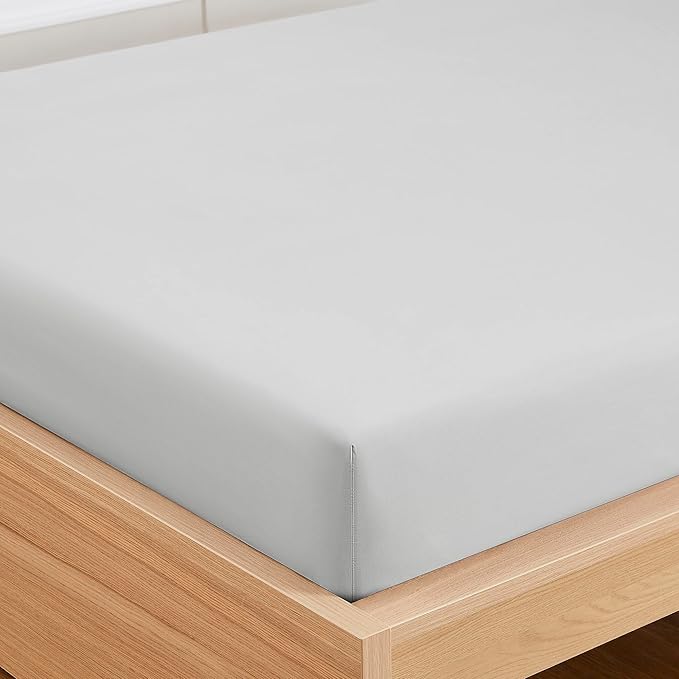 Twin Fitted Sheet Only with Full Elastic & Built in Corner Sheet Straps to - Image 4