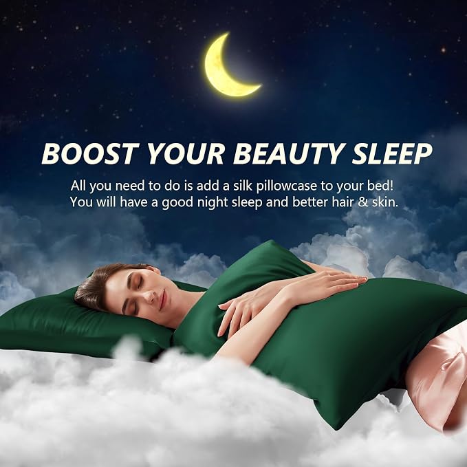Silk Pillow Cases Queen Size 100% Mulberry Silk Pillowcase - Image 3