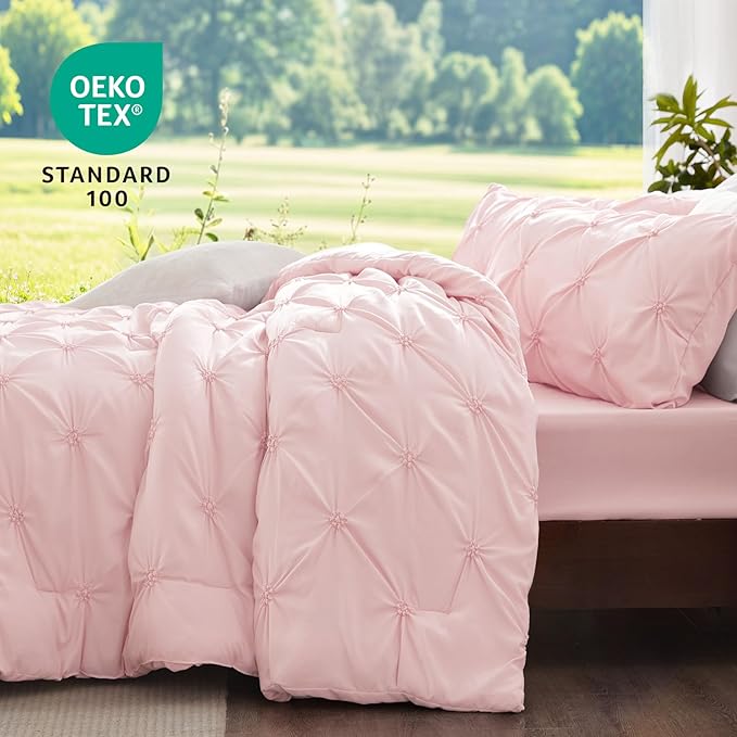 BEDELITE Baby Pink Twin Comforter Set - Image 3