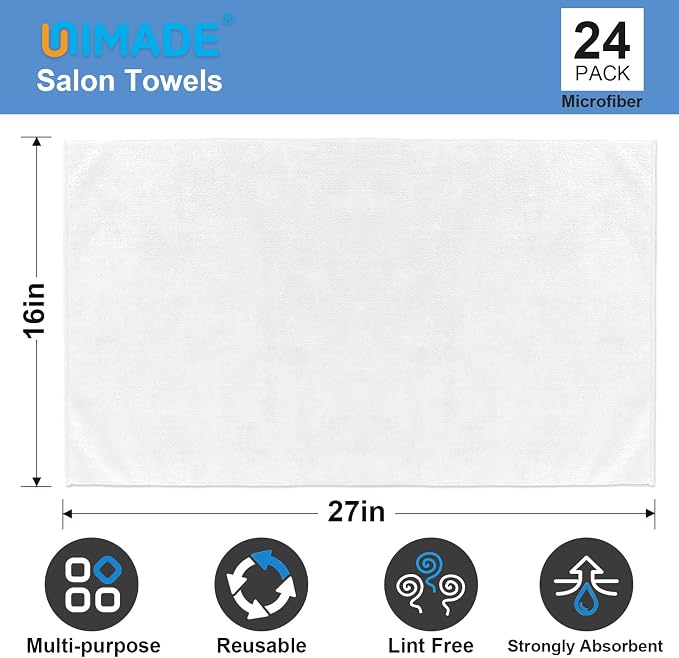 UNIMADE 24 Pack Hand Towels Set - Image 2
