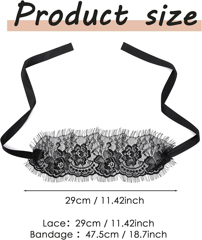 FRESHME Lace Blindfold Sleep Mask - Image 4
