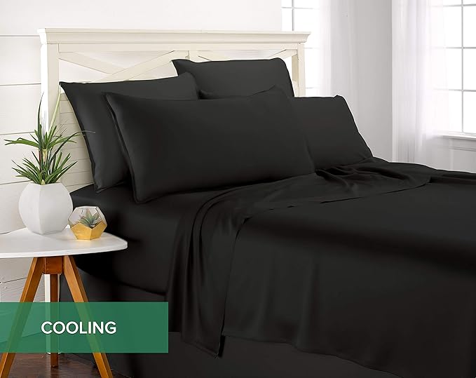 Pure Bamboo Full Sheets, Genuine 100% Organic Viscose Derived from Bamboo Bed - Image 5