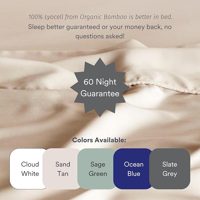 ettitude 100% Lyocell Organic Pillowcase Set – Silky-Soft, Breathable, - Image 5