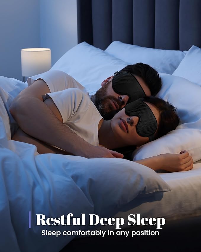 WAOAW Sleep Mask for Men Women: Blackout Eye Masks for Sleep - Image 2