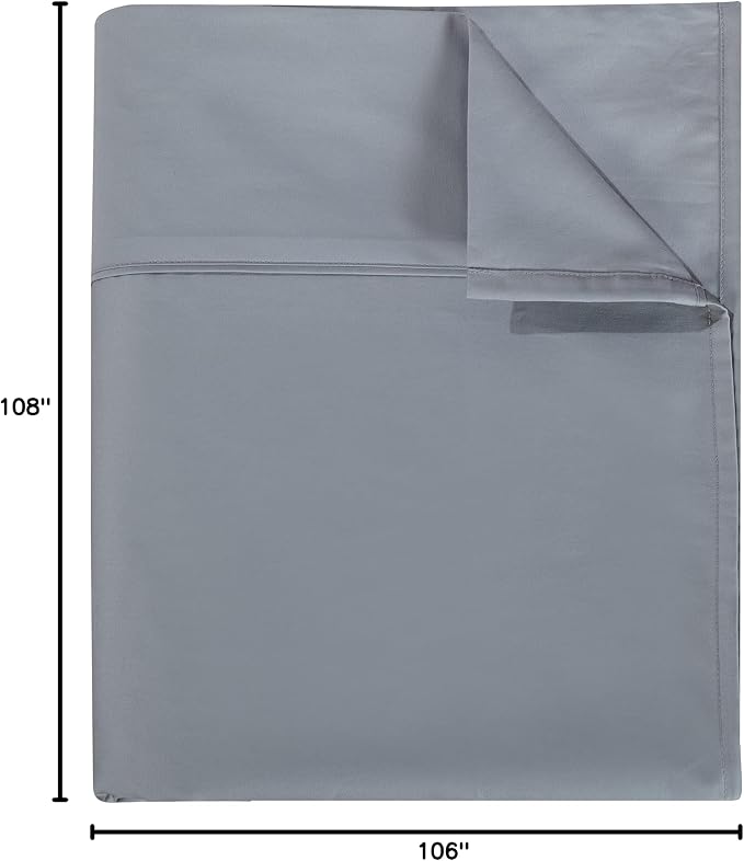 Flat Sheet Only Cal King Size, 400 TC 100% Egyptian Cotton Flat Sheet - Image 6