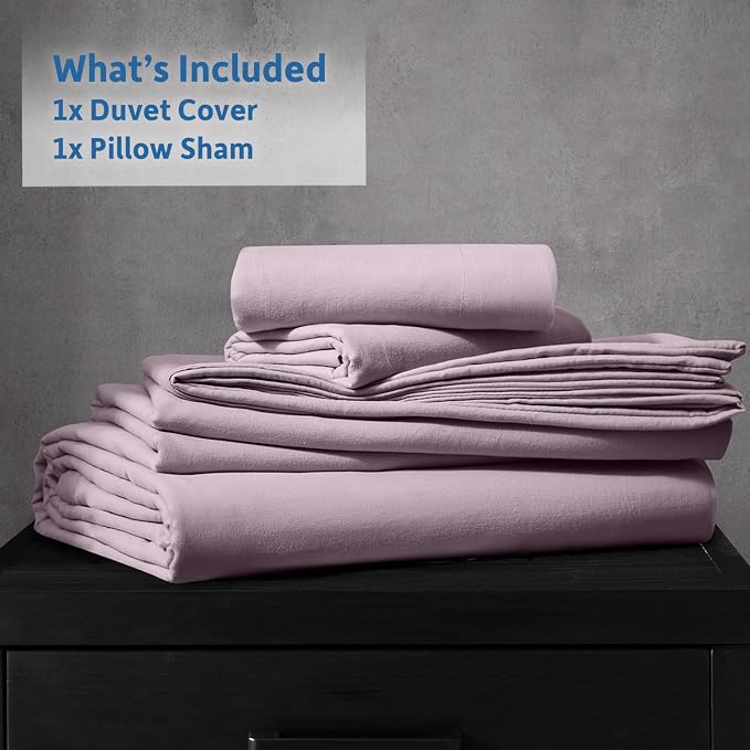 Nestl Dusty Purple Duvet Cover Full Size - Image 9