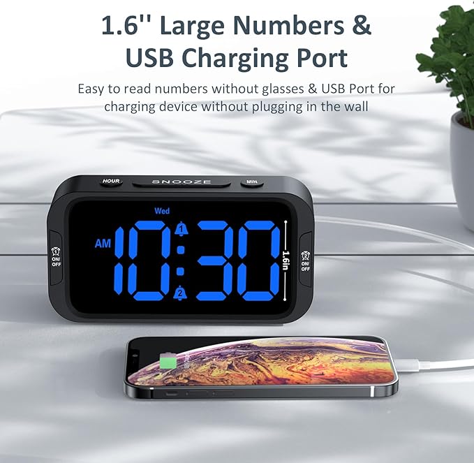 Odokee Digital Dual Alarm Clock - Image 5