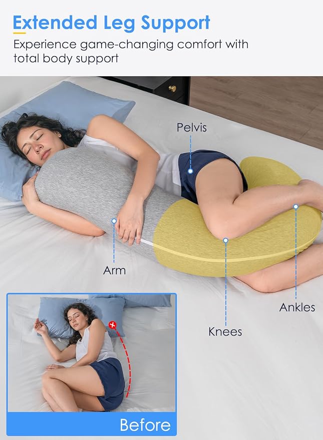 QUEEN ROSE Body Pillow, Full Body Support Pillow - Image 3