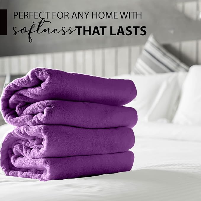 KAHAF COLLECTION 100% Cotton Bath Towels, 24x48 Pack of 6 Towels, Quick Dry - Image 6