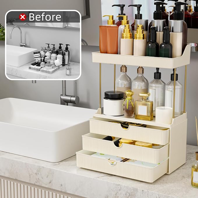 StorBin 3 Drawers Bathroom Counter Organizer - Image 7