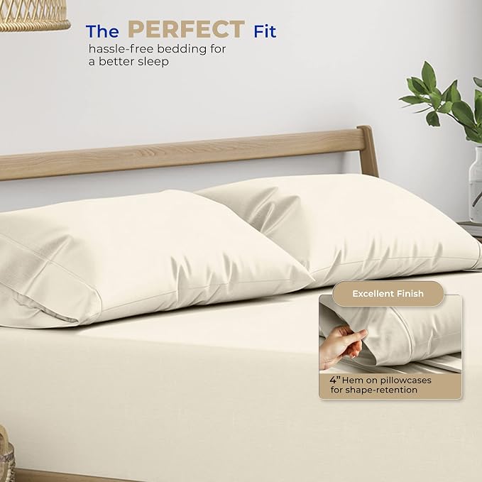 Thread Spread 100% Cotton Pillow Cases Queen Size Set of 2 - Image 4