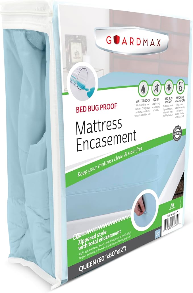Guardmax Jersey Knitted Queen Zippered Mattress Encasement by Guardmax