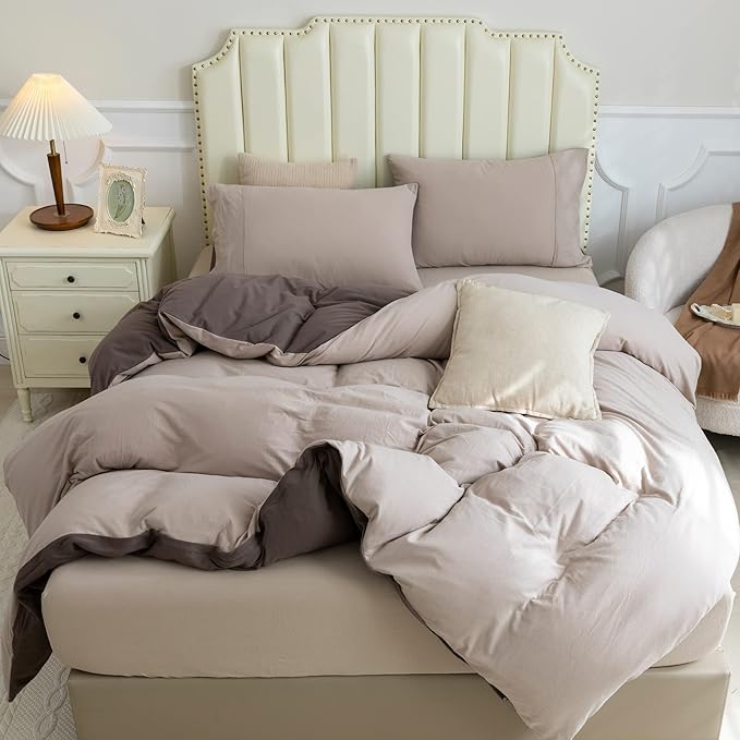 PURE ERA Jersey Knit Duvet Cover Set 100% T-Shirt Cotton Super Soft Comfy 3pc - Image 5
