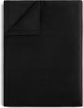 Lirex Flat Sheet, Queen Size Extra Soft Brushed Microfiber Flat Black Sheet by Lirex
