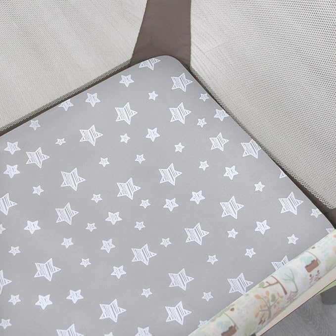 Pack and Play Sheets Boy, Mini Crib Sheets Boy, Stretchy Pack n Play Playard - Image 6