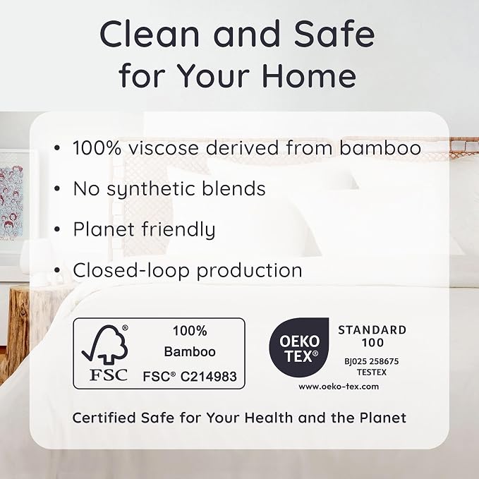 Bambaw 100% Viscose Derived from Bamboo Pillowcase Standard Size – Set of 2 - Image 6