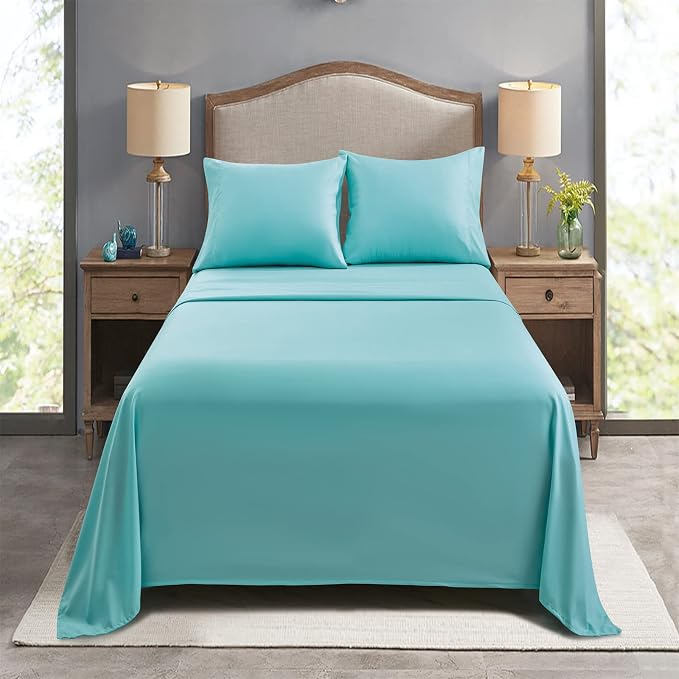 FreshCulture King Flat Sheets Only, Soft Microfiber Bedding Sheets - Image 7