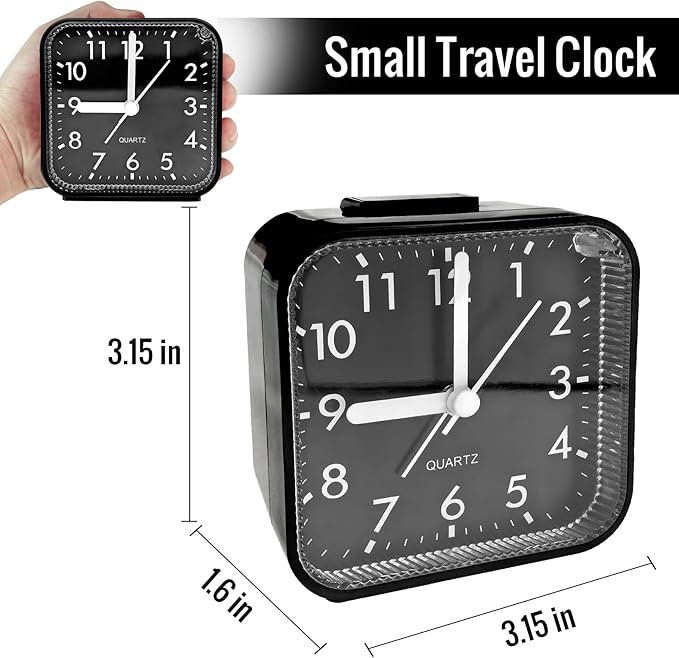 Lamisola Small Analog Alarm Clock - Image 2