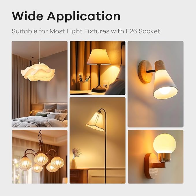 Linkind A19 LED Light Bulbs Dimmable, 60W Equivalent, 2700K Soft White - Image 9