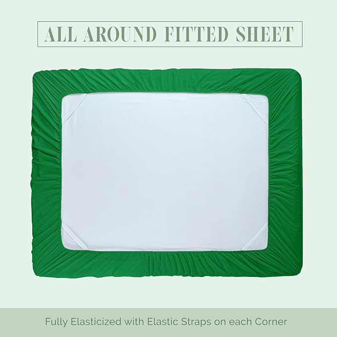 Elegant Comfort Luxurious 1500 Premium Hotel Quality Microfiber 4-Piece Sheet - Image 6