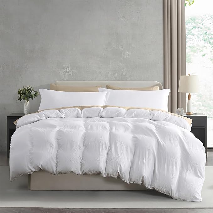 Nestl White Duvet Cover Full Size by Nestl