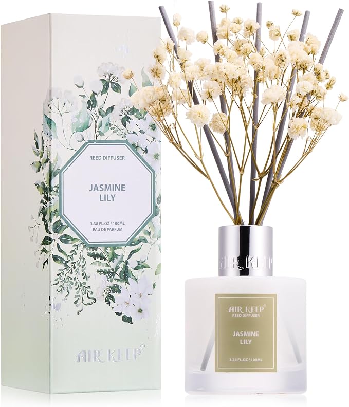 Airkeep Reed Diffuser Set, 3.38 fl oz by Airkeep